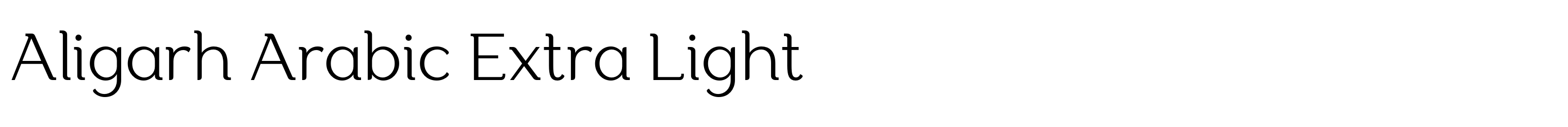 Aligarh Arabic Extra Light